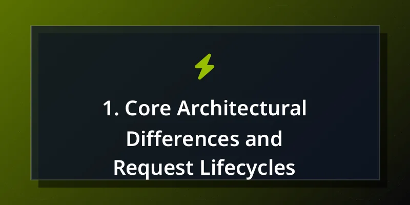 1. Core Architectural Differences and Request Lifecycles
