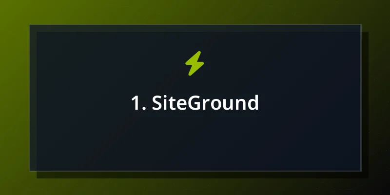 1. SiteGround