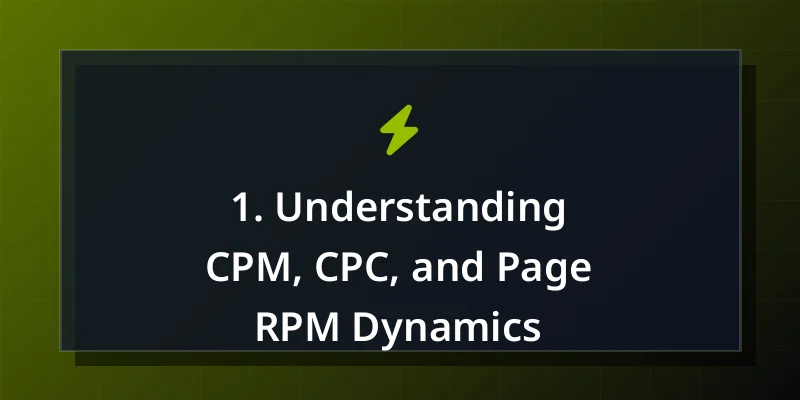 1. Understanding CPM, CPC, and Page RPM Dynamics
