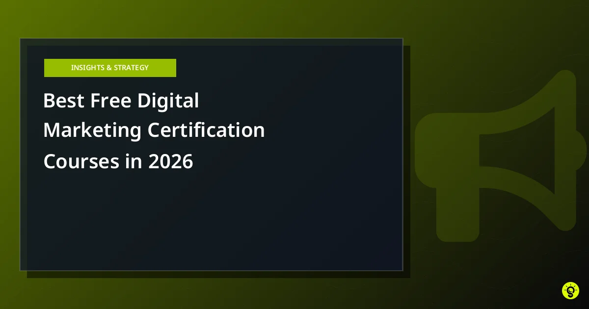 Best Free Digital Marketing Certification Courses in 2026