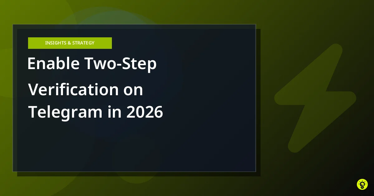 Enable Two-Step Verification on Telegram in 2026