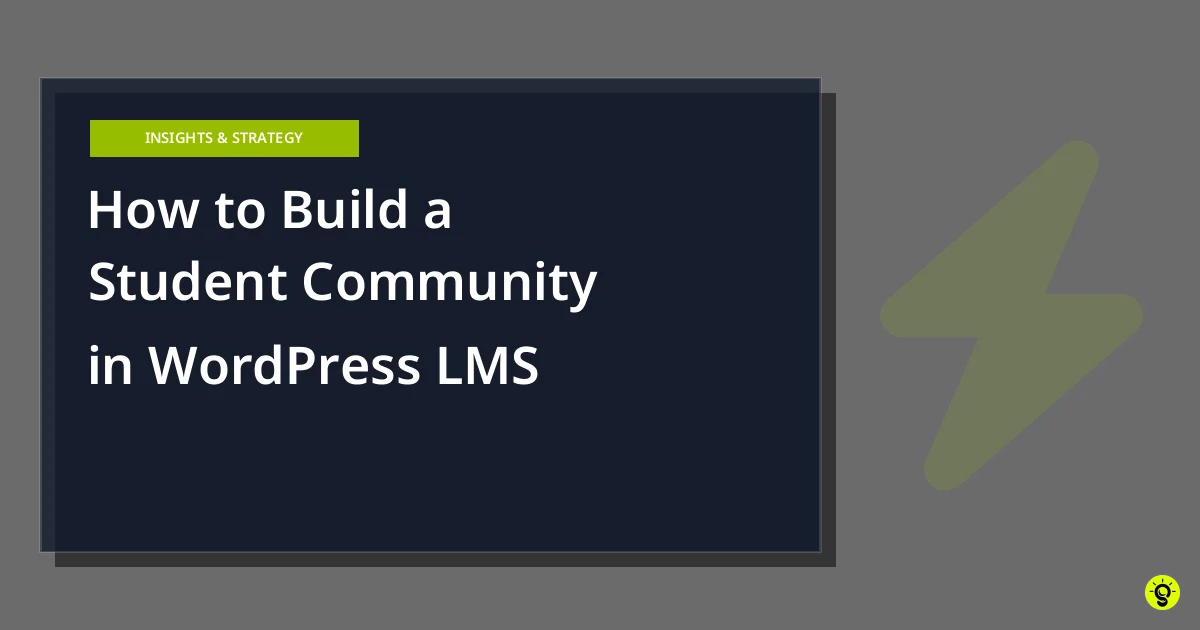 How to Build a Student Community in WordPress LMS