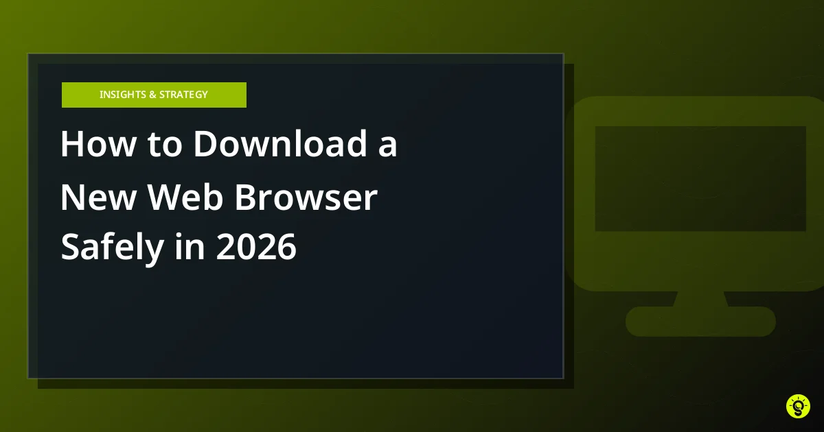 How to Download a New Web Browser Safely in 2026