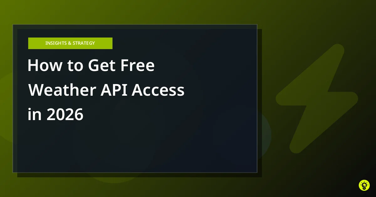 How to Get Free Weather API Access in 2026