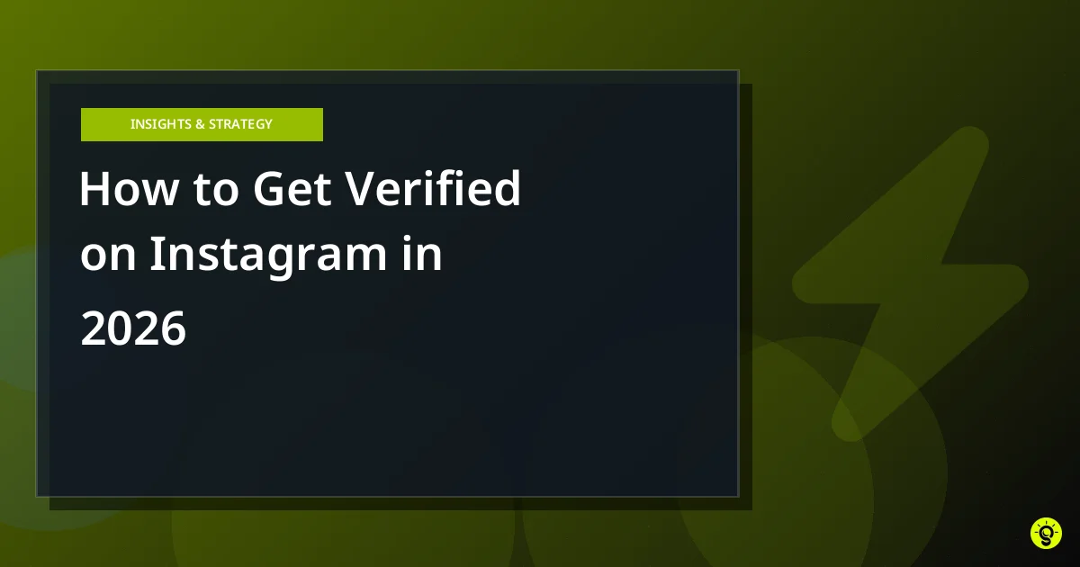 How to Get Verified on Instagram in 2026