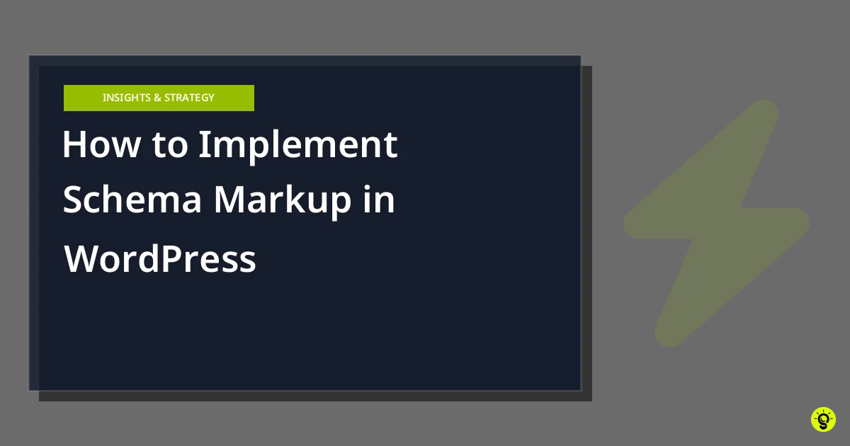 How to Implement Schema Markup in WordPress