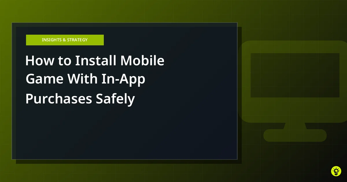 How to Install Mobile Game With In-App Purchases Safely