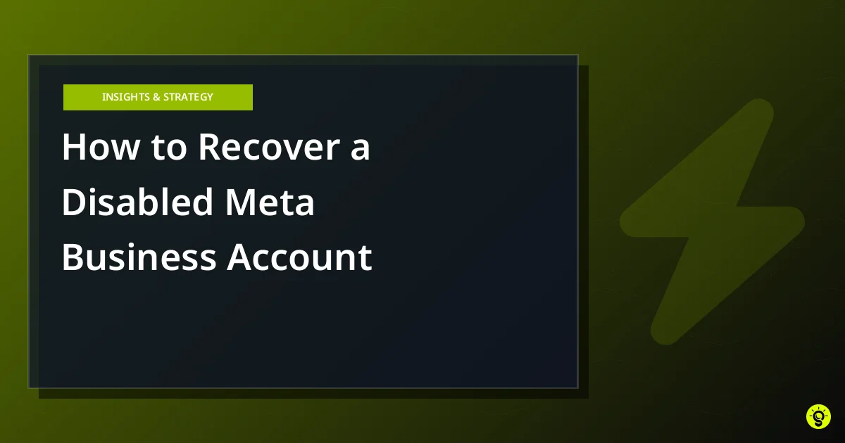 How to Recover a Disabled Meta Business Account
