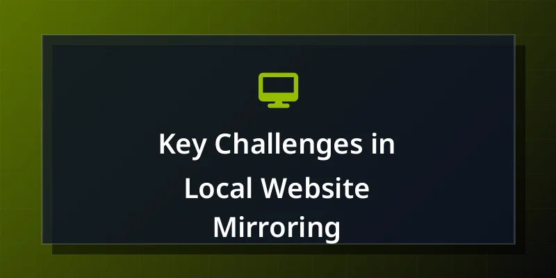 Key Challenges in Local Website Mirroring