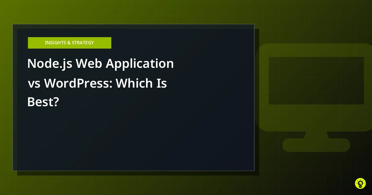 Node.js Web Application vs WordPress: Which Is Best?