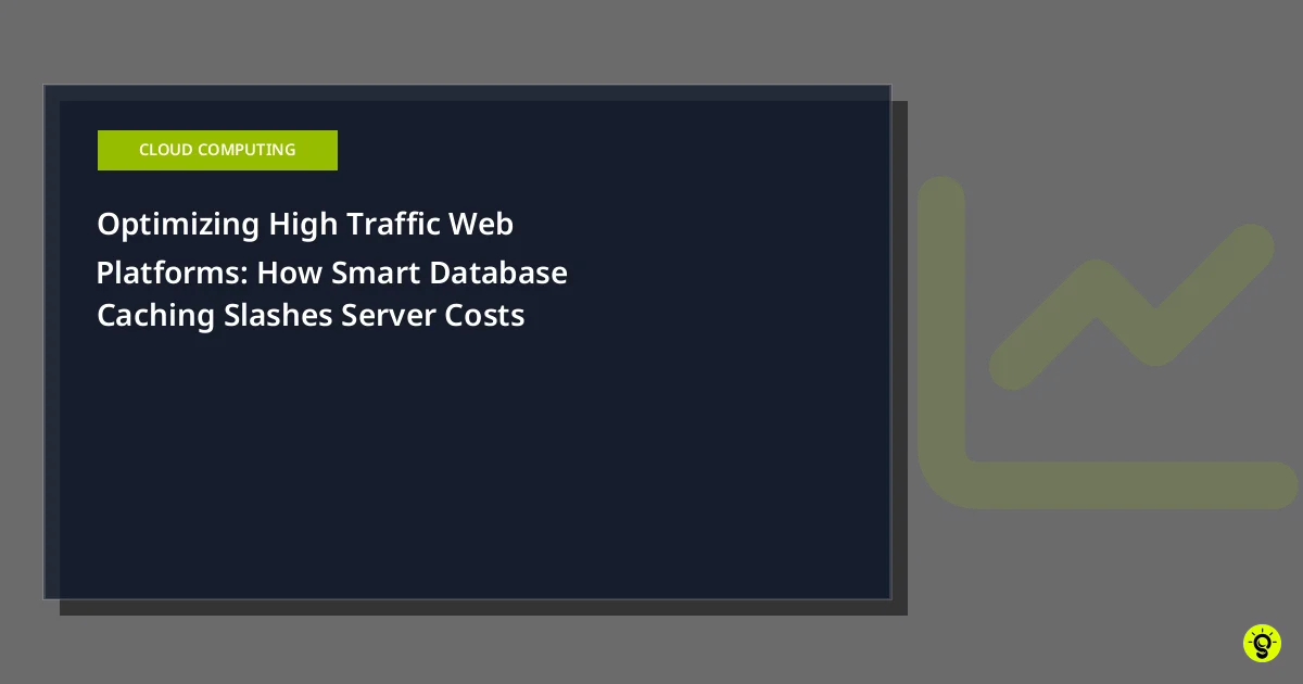 Optimizing High Traffic Web Platforms: How Smart Database Caching Slashes Server Costs