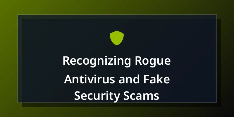 Recognizing Rogue Antivirus and Fake Security Scams