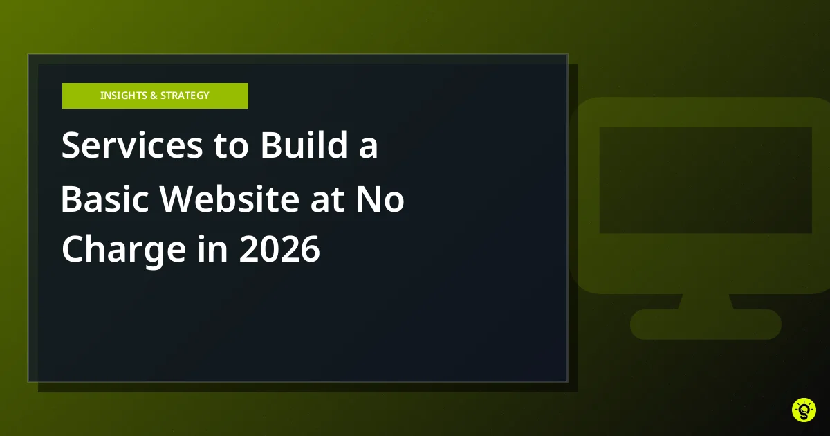 Services to Build a Basic Website at No Charge in 2026