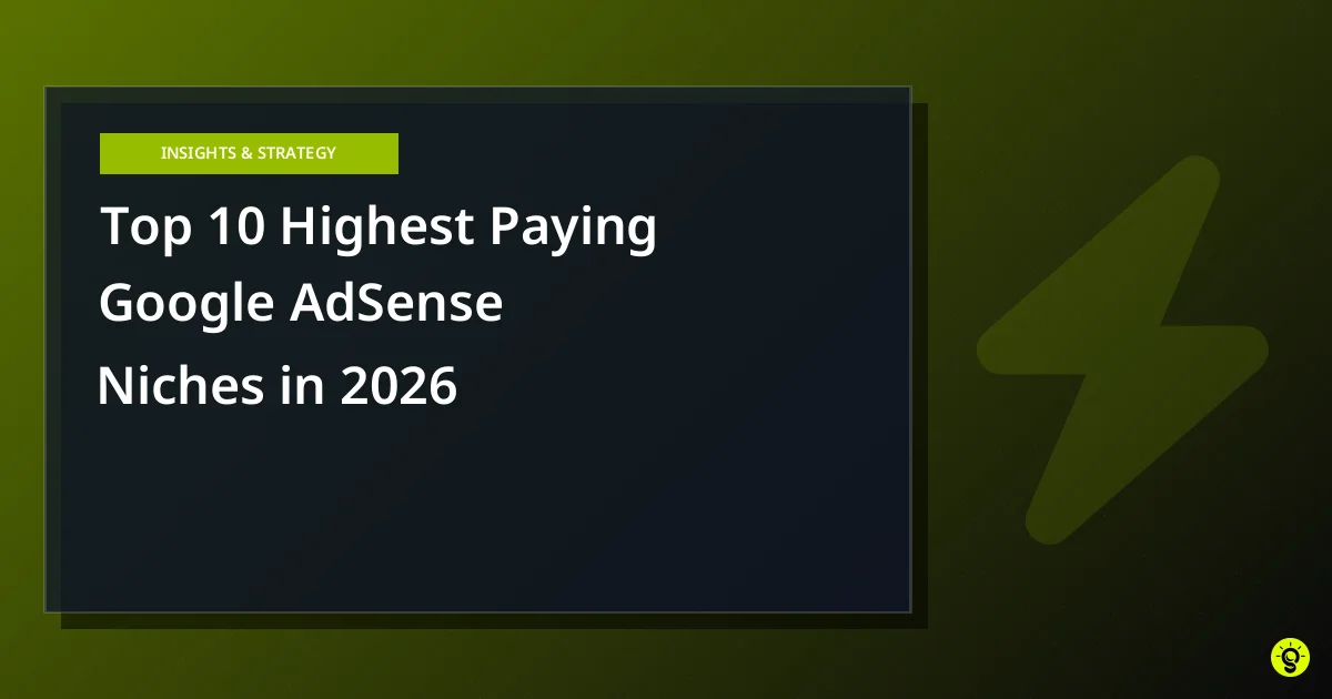Top 10 Highest Paying Google AdSense Niches in 2026
