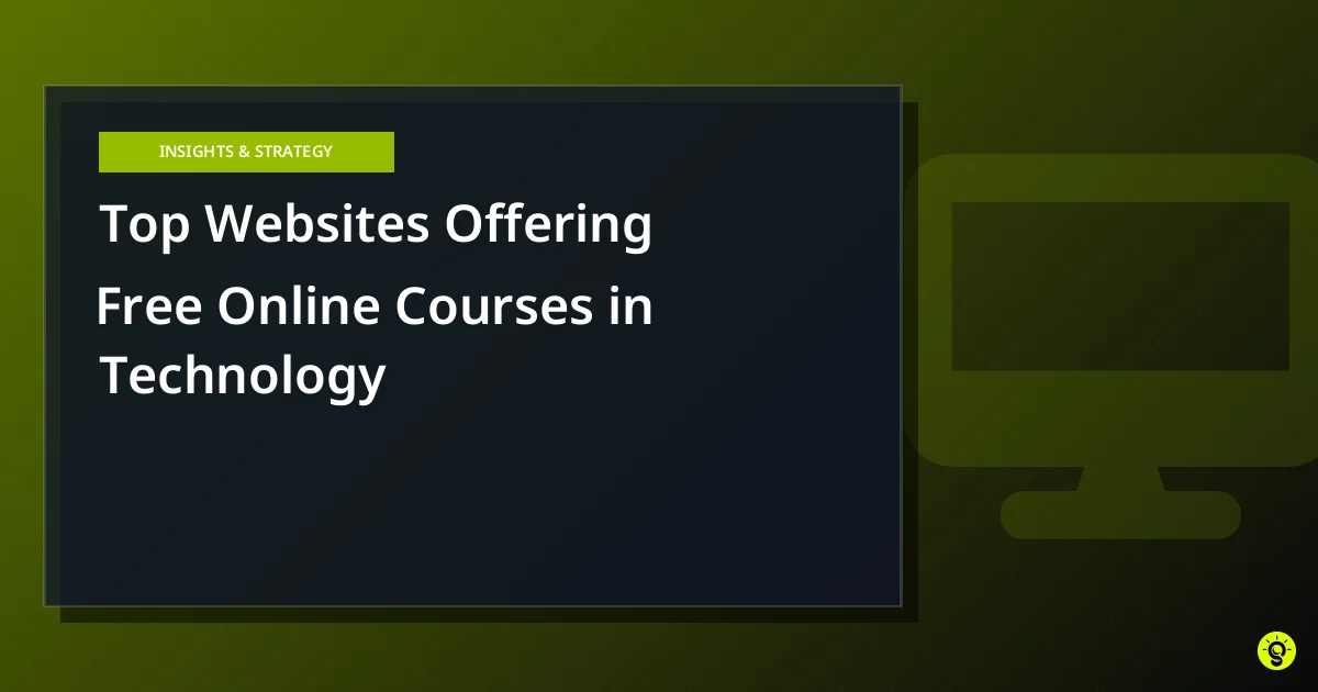 Top Websites Offering Free Online Courses in Technology
