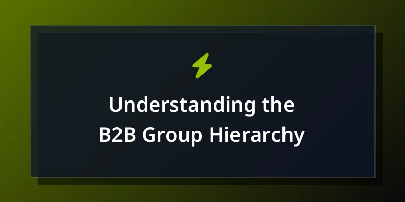 Understanding the B2B Group Hierarchy