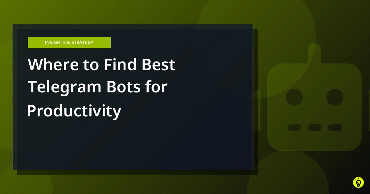 Where to Find Best Telegram Bots for Productivity